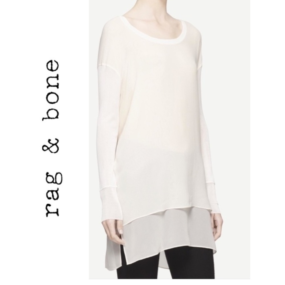 Rag & Bone Daria tunic in Vanilla